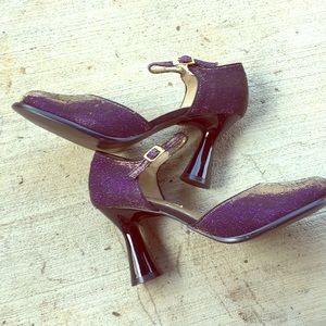 Mardi-gras Chinese Laundry Purple Funky Heels. Going Going Gone ❌Price is firm❌